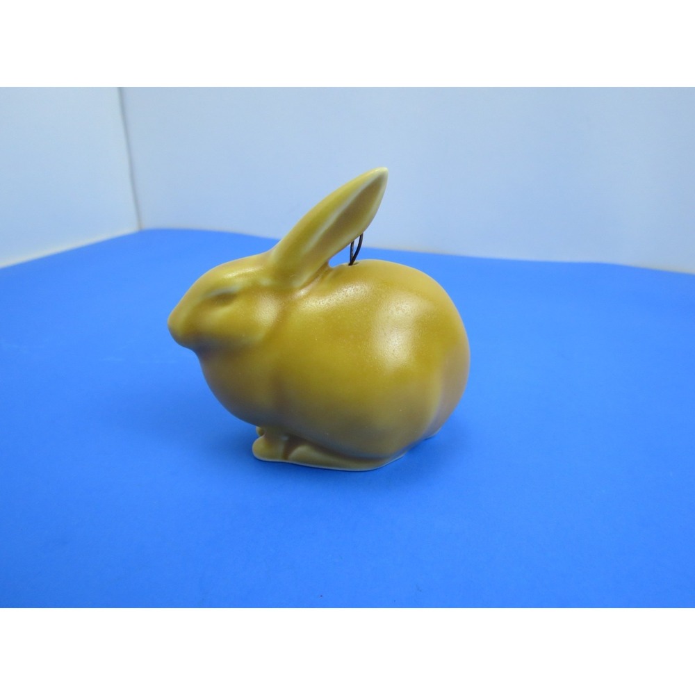 Rookwood Pottery 6160 Bunny Rabbit Golden Yellow Ornament 2012